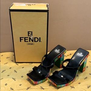 Fendi Multi-Polka Dot Heels
